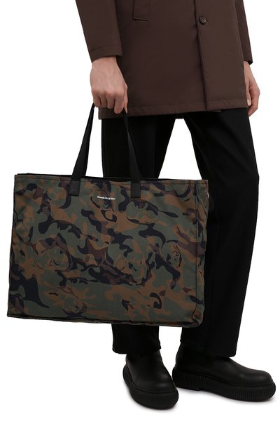 Текстильная сумка-шопер ALEXANDER MCQUEEN хаки цвета по цене 117000 руб., арт. 662865/1AAE1, фото 2 Текстильная сумка-шопер ALEXANDER MCQUEEN, арт. 662865/1AAE1, фото 2