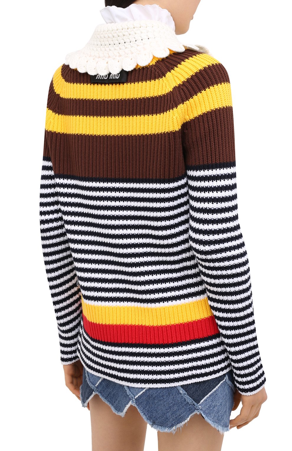 Хлопковый кардиган MIU MIU, арт. MMF284-1XCD-F0005, фото 5