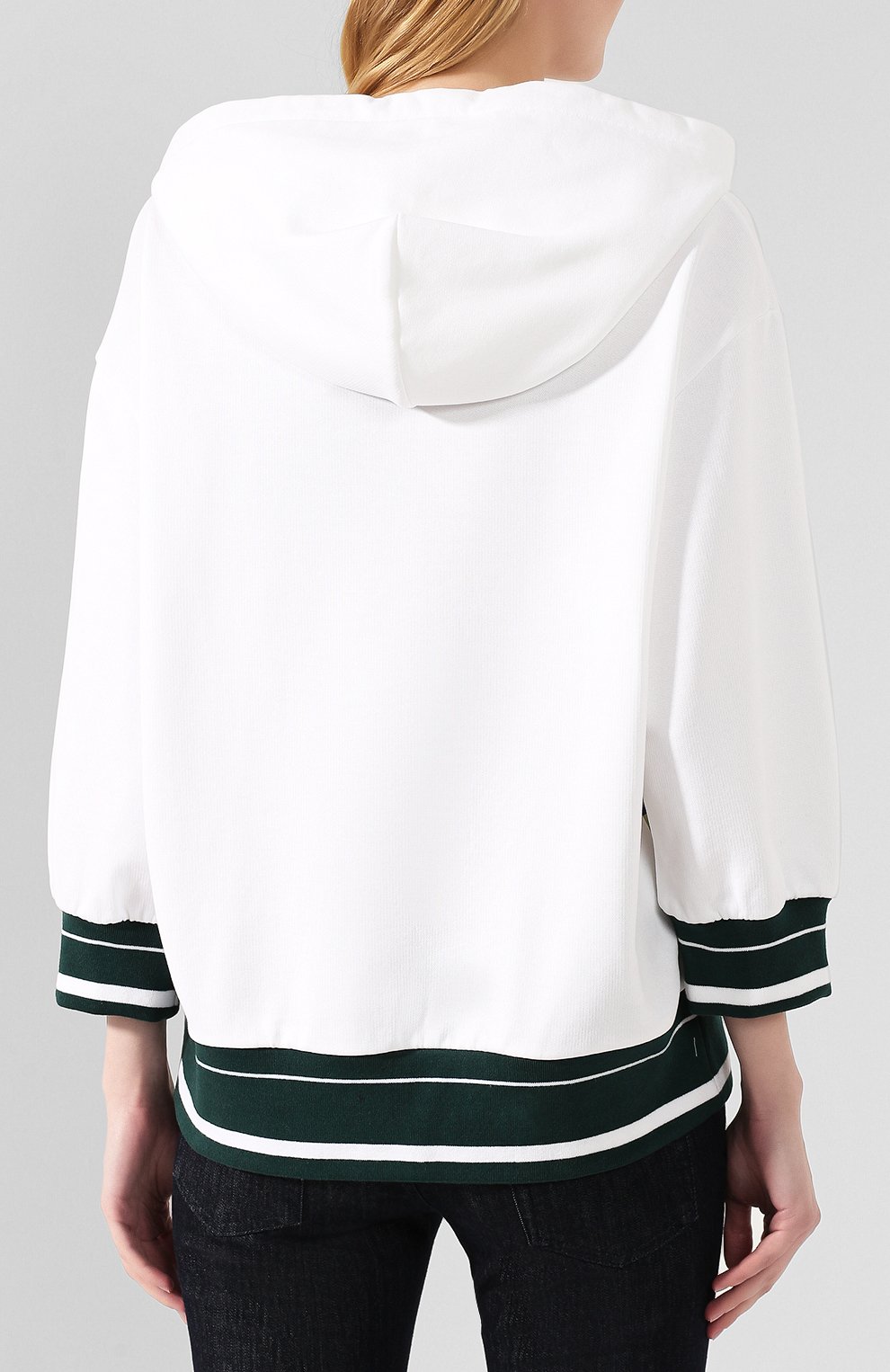 Хлопковое худи DOLCE & GABBANA белого цвета по цене 85100 руб., арт. F9A53Z/HH743, фото 4 Хлопковое худи DOLCE & GABBANA, арт. F9A53Z/HH743, фото 4
