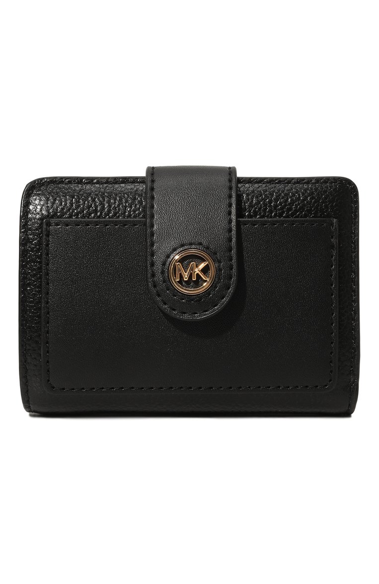 Женские кожаное портмоне MICHAEL MICHAEL KORS черного цвета, арт. 34H3G0KF5L | Фото 1 (Материал: Натуральная кожа; Нос: Не проставлено)