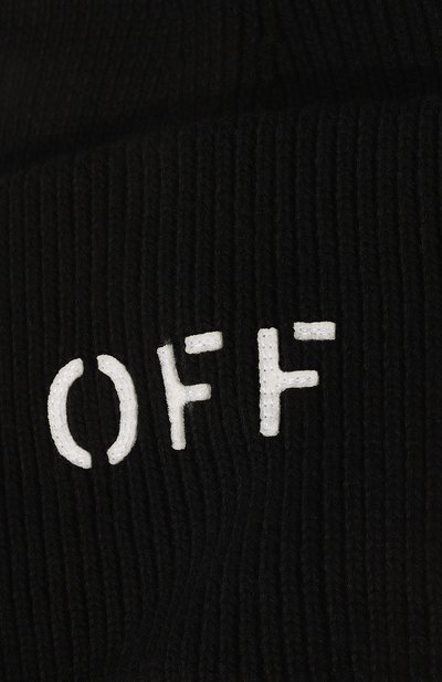 Шапка из хлопка и шерсти OFF-WHITE, арт. 0MLC030F23KNI001, фото 3