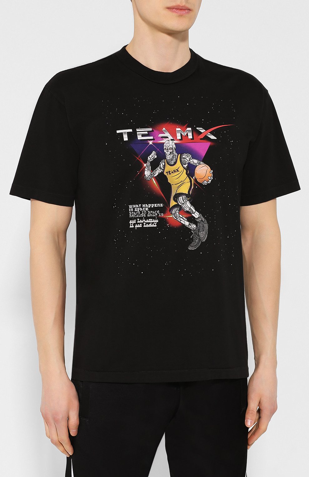 Хлопковая футболка  JUST DON, арт. TSRR_BLK, фото 3