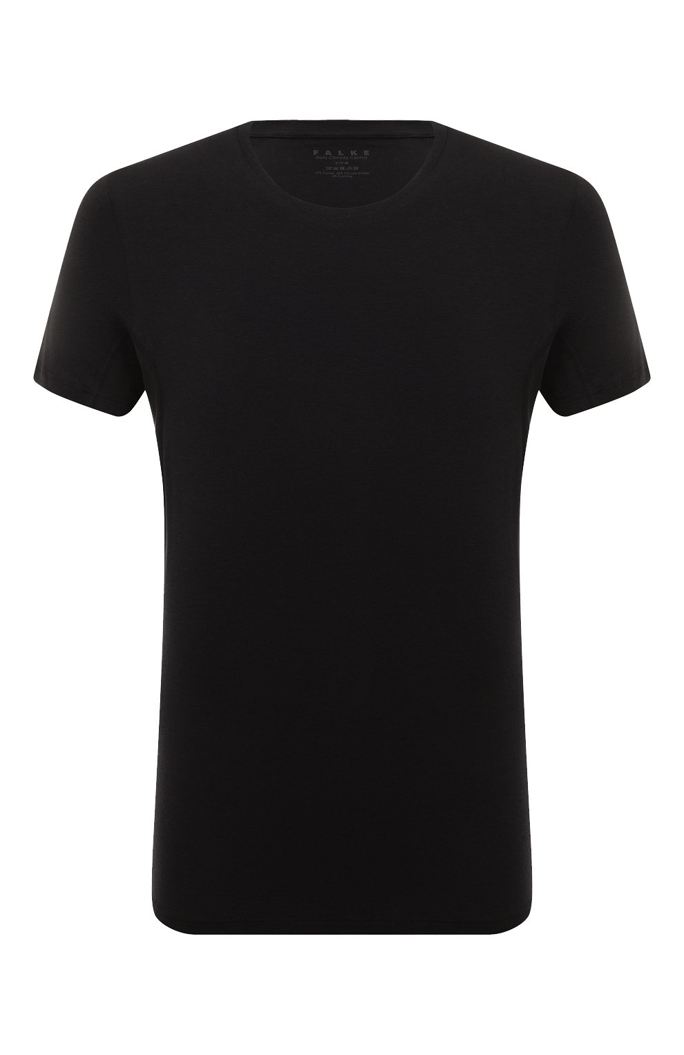 Футболка из хлопка и вискозы FALKE черного цвета по цене 7330 руб., арт. 68118, фото 1 Футболка из хлопка и вискозы FALKE, арт. 68118, фото 1