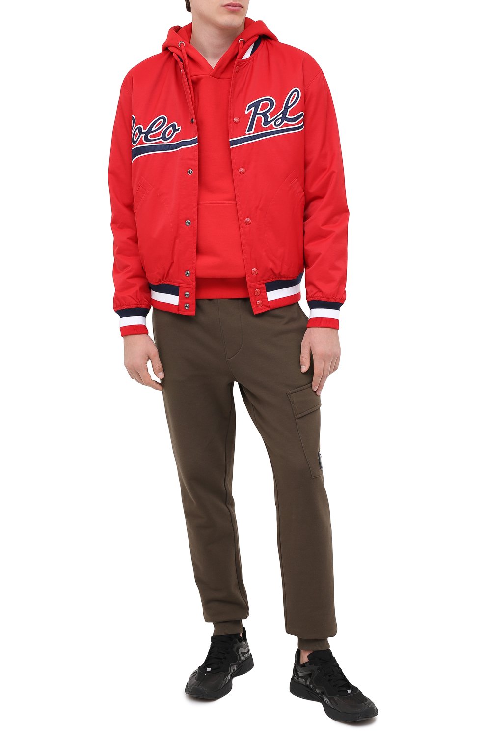 Бомбер POLO RALPH LAUREN красного цвета по цене 62850 руб., арт. 710798665, фото 2 Бомбер POLO RALPH LAUREN, арт. 710798665, фото 2