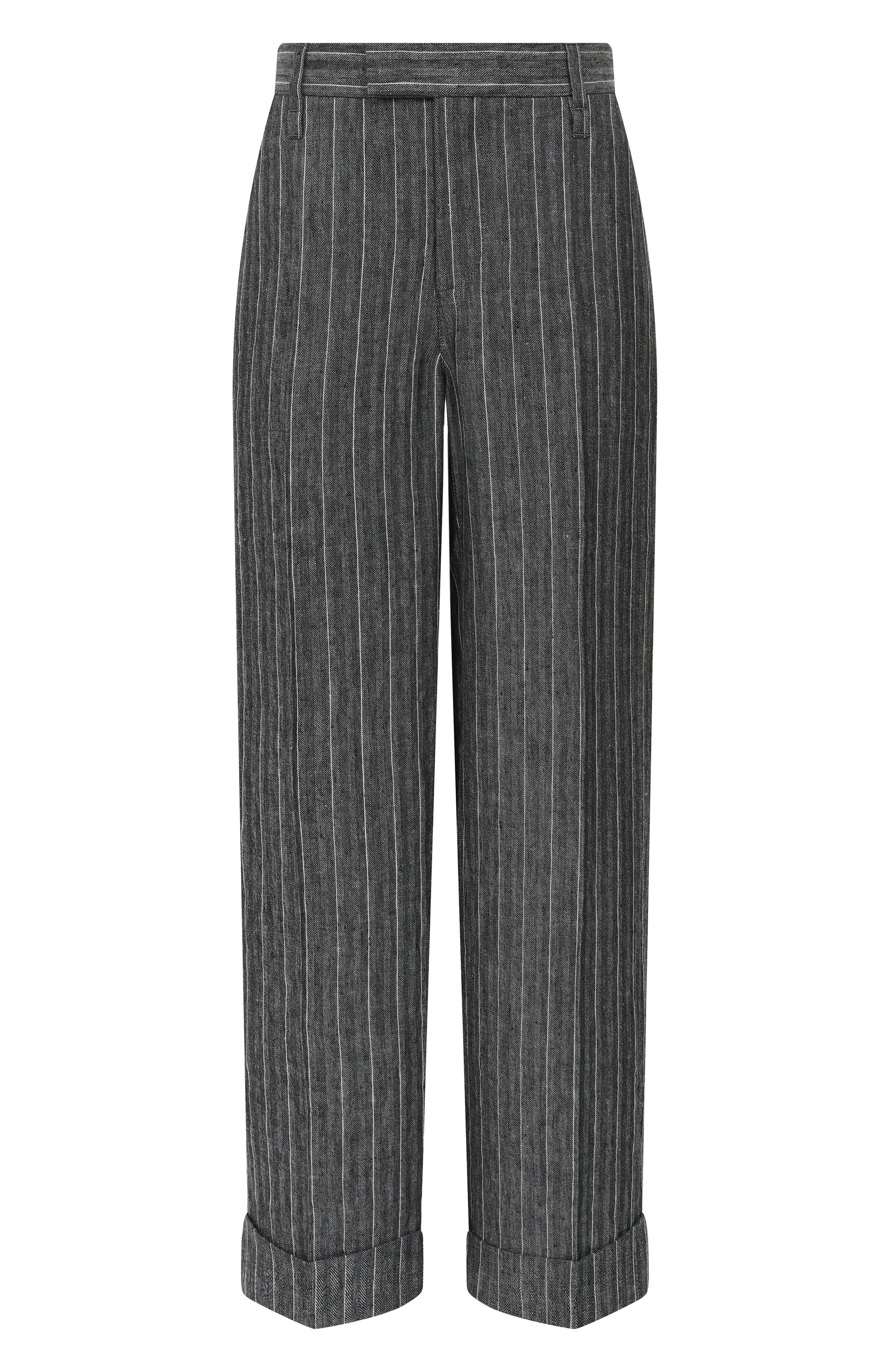 Льняные брюки BRUNELLO CUCINELLI, арт. MH542P8492, фото 1