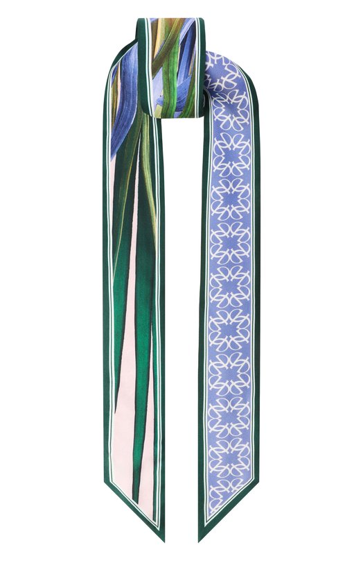 Шелковый шарф-твилли Elie Saab 710009234 Зелёный 710009234