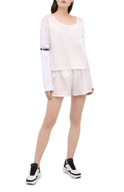 Хлопковый лонгслив PRADA, арт. 134619-1XBH-F0009-202, фото 2