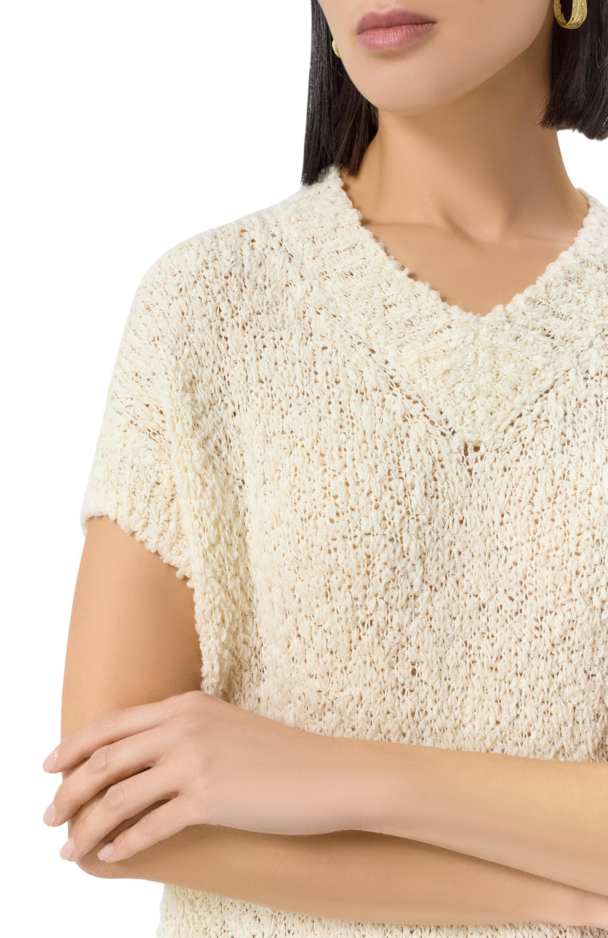 Жилет из шелка и кашемира AGNONA, арт. KV09020/0U030M, фото 5