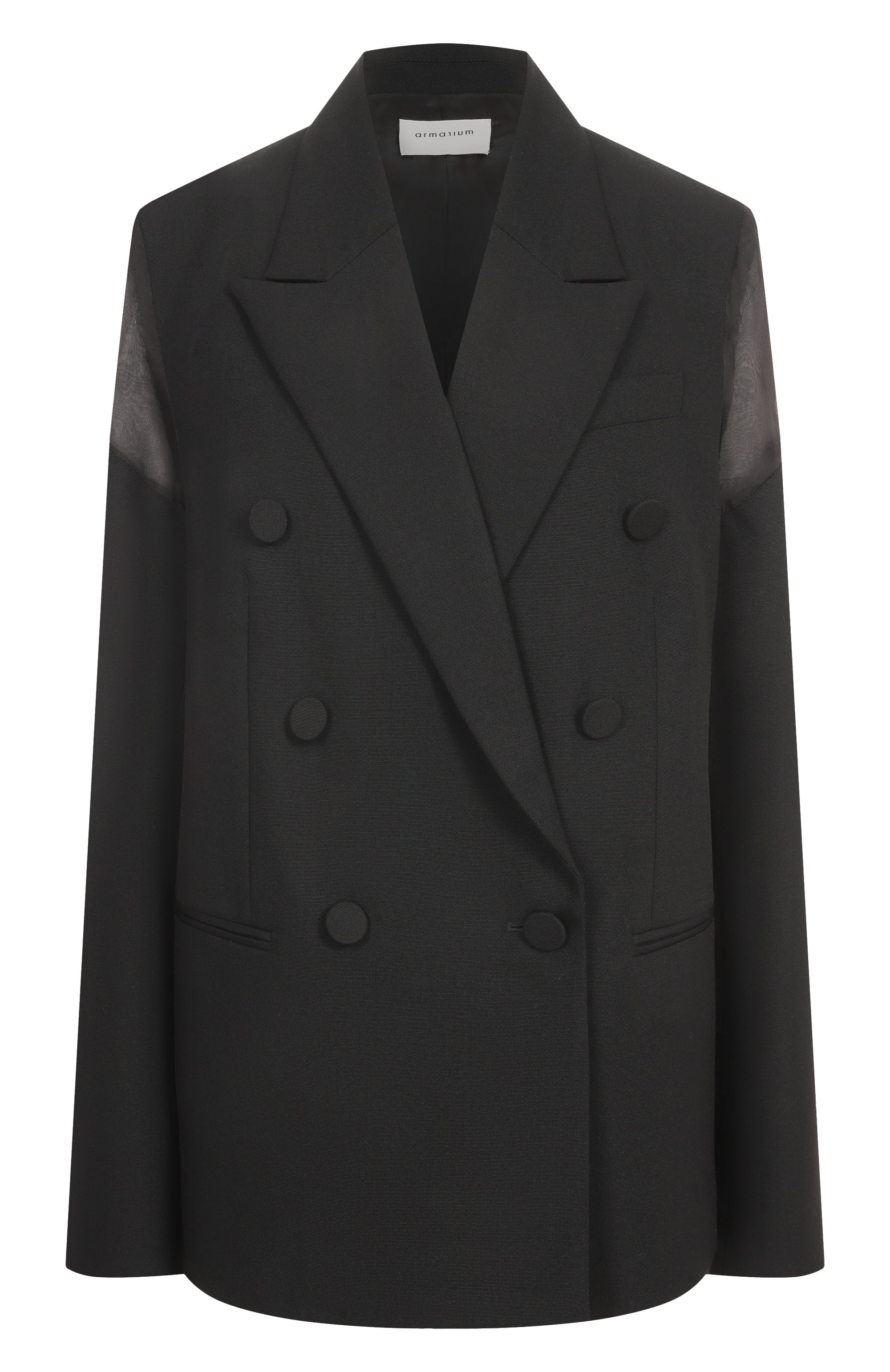 Шерстяной жакет ARMARIUM черного цвета по цене 251000 руб., арт. ARMFWB010/W022, фото 1 Шерстяной жакет ARMARIUM, арт. ARMFWB010/W022, фото 1