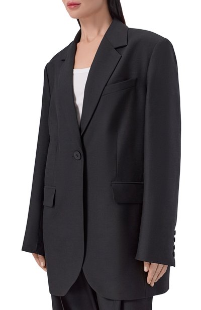 Шерстяной жакет PERVERT черного цвета по цене 60000 руб., арт. PE25/JA04/60-08, фото 3 Шерстяной жакет PERVERT, арт. PE25/JA04/60-08, фото 3