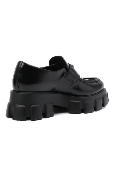 Кожаные лоферы monolith PRADA, арт. 1D663M-055-F0002-055, фото 3