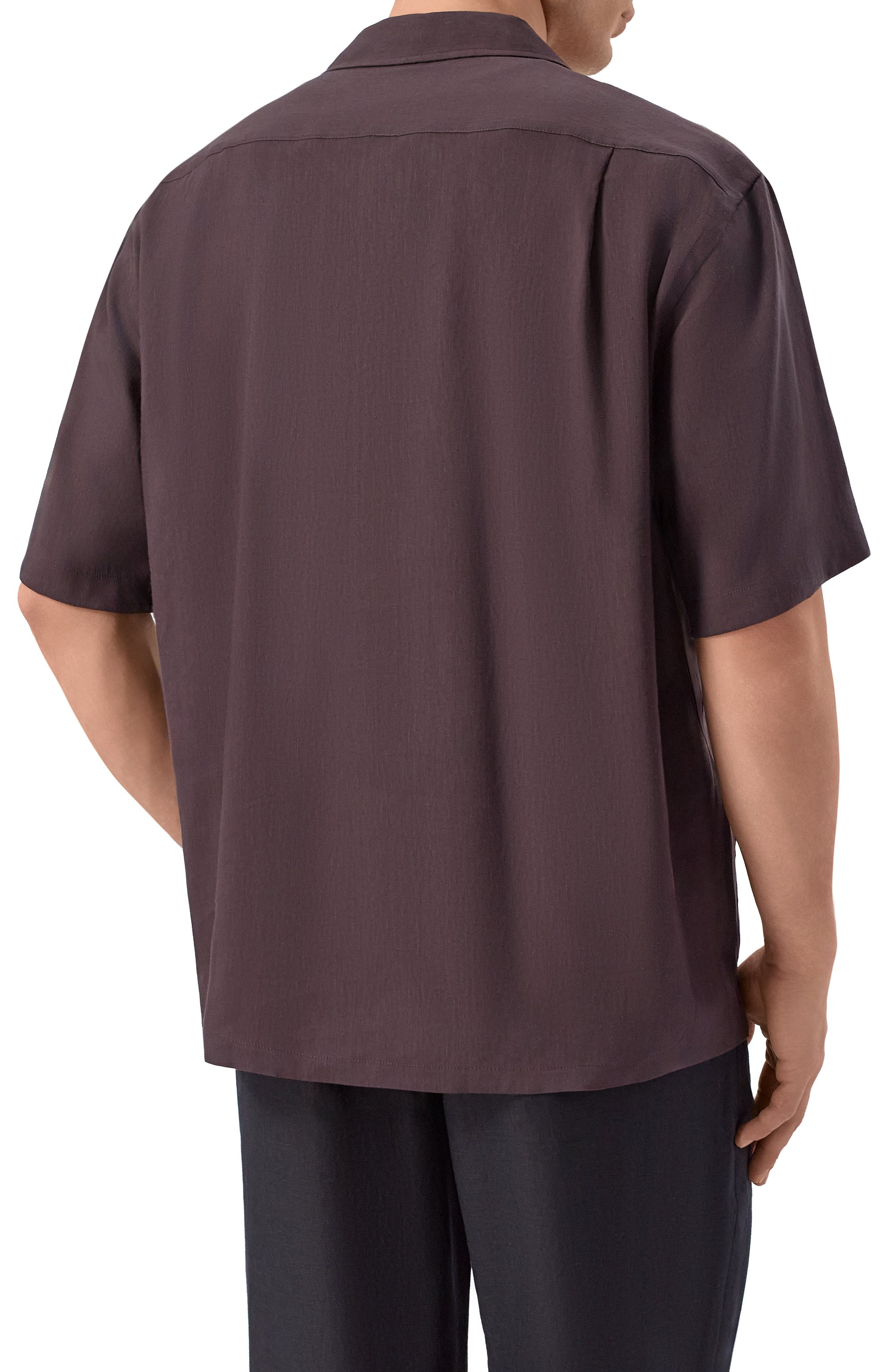 Рубашка изо льна и вискозы BOSS, арт. 50561449, фото 4