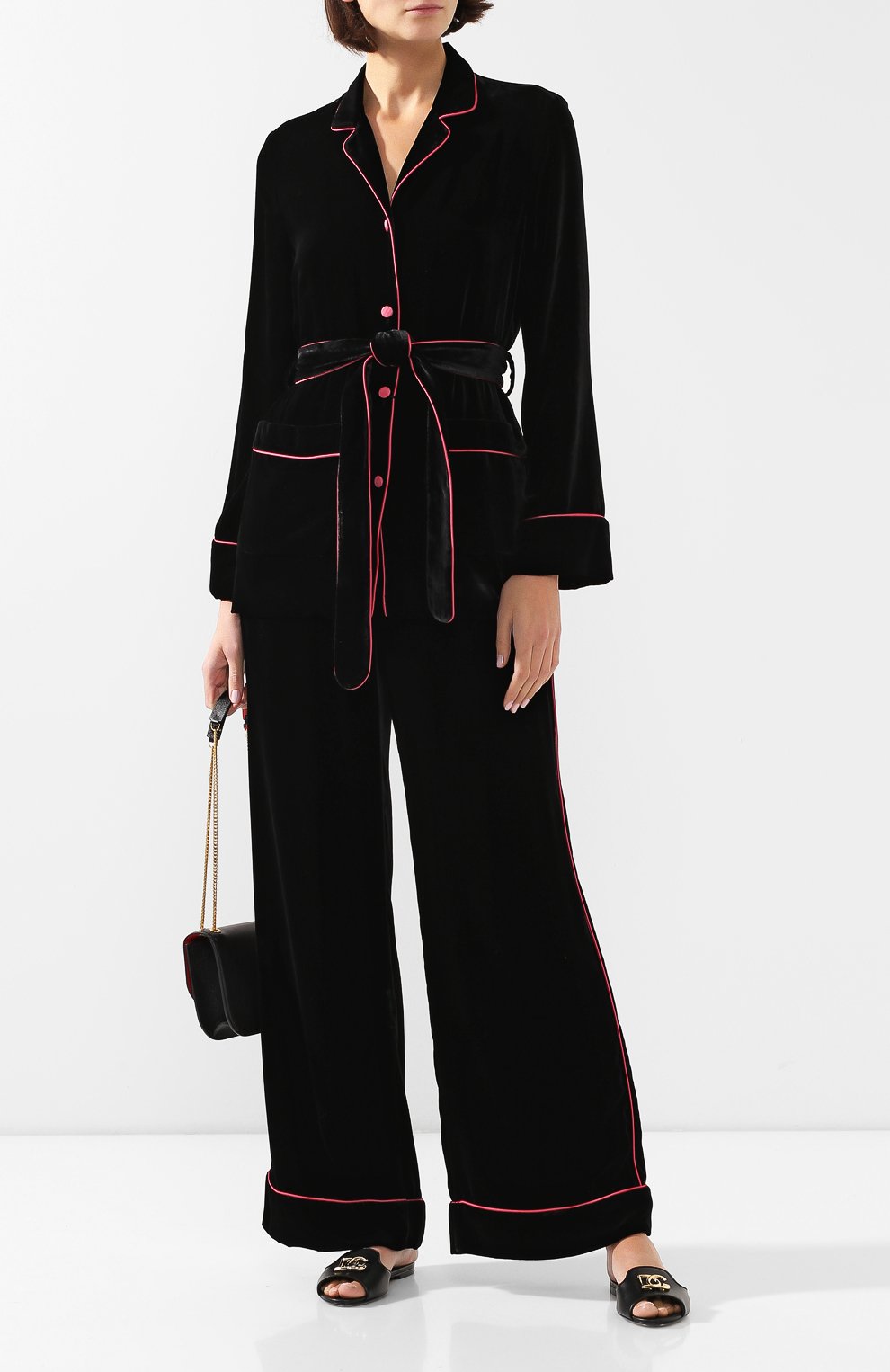 Бархатная рубашка DOLCE & GABBANA, арт. F5I89T/FUVKQ, фото 2