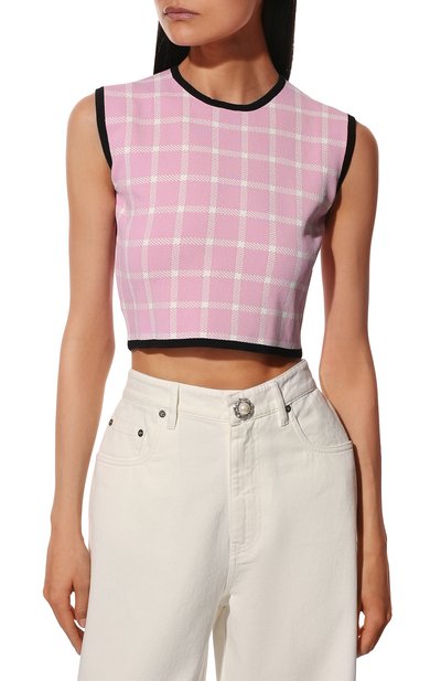 Топ из вискозы MIU MIU, арт. MMT976-1YQ1-F0028, фото 3