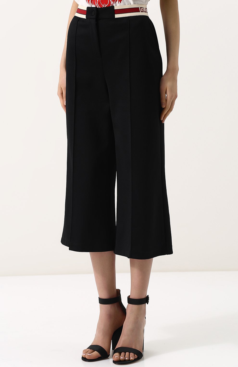 Укороченные брюки с контрастным поясом GUCCI, арт. 502295/X9N69, фото 3