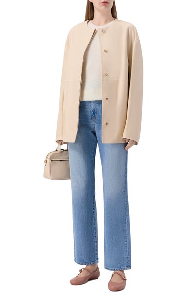 Кожаные балетки carla GIANVITO ROSSI, арт. G22223.05G0M.NAPPRAL, фото 3