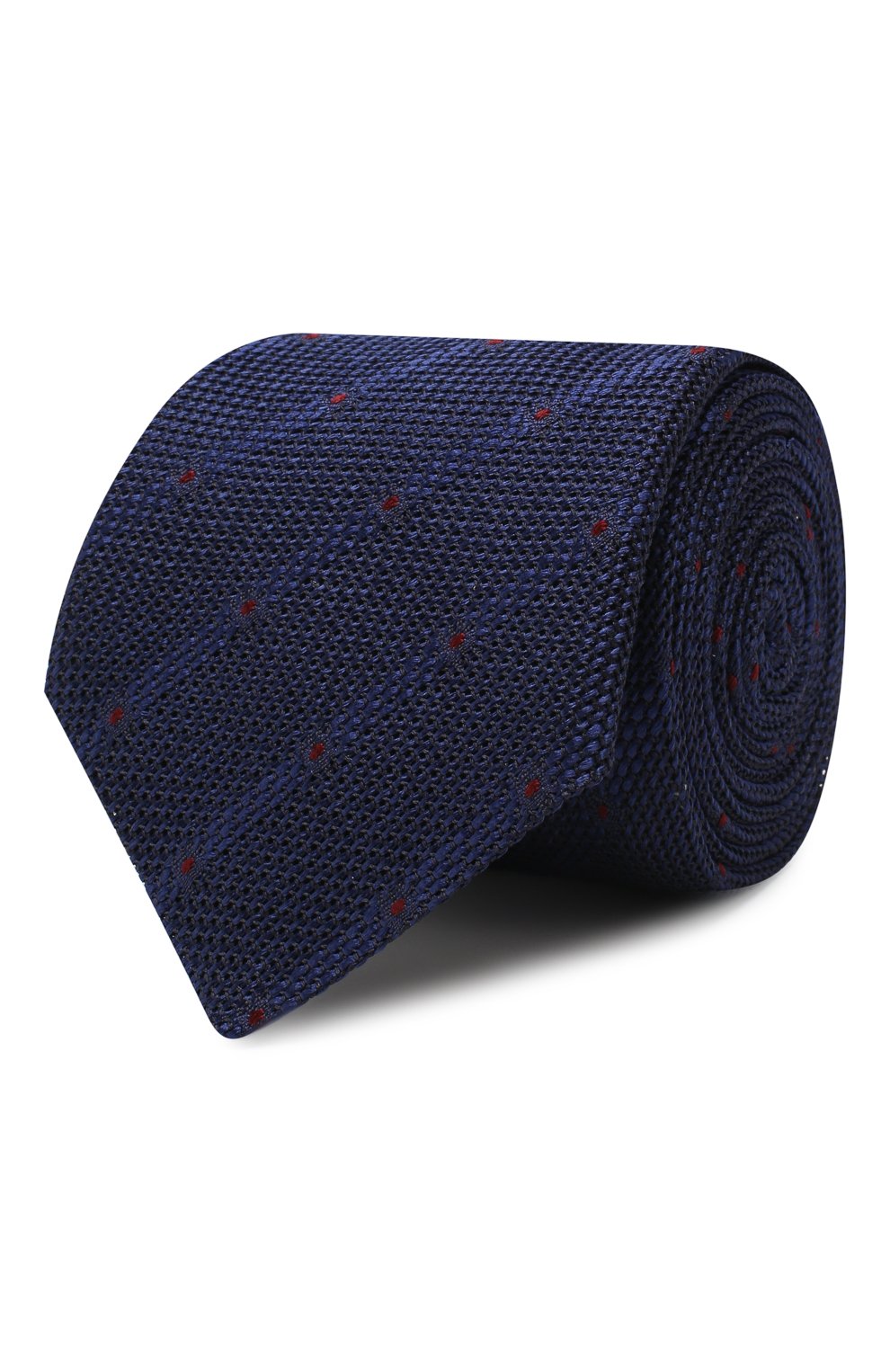 Шелковый галстук CANALI темно-синего цвета по цене 12600 руб., арт. 18/HX02111, фото 1 Шелковый галстук CANALI, арт. 18/HX02111, фото 1