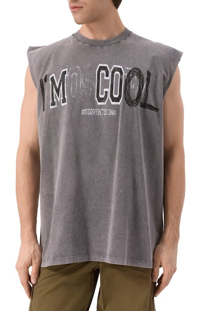 Хлопковая майка DIEGO VENTURINO, арт. DVTSSMC00L, фото 3