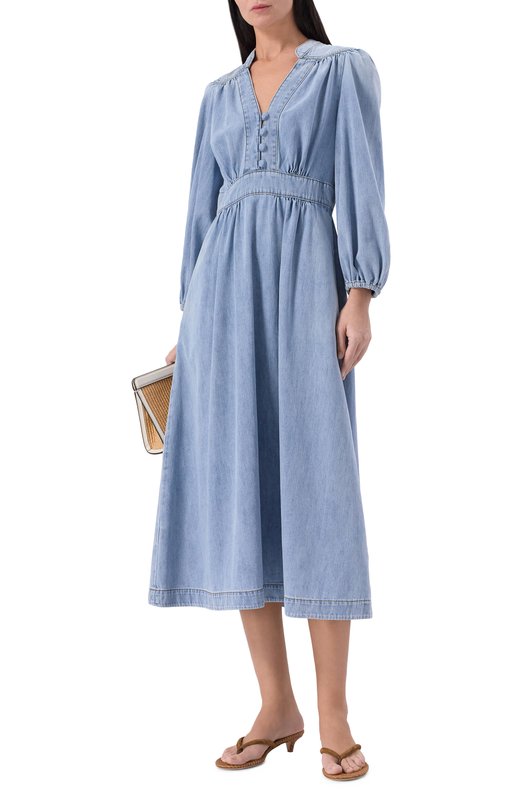 Джинсовое платье Zimmermann 2731DRS262 Голубой  2731DRS262 Фото 2