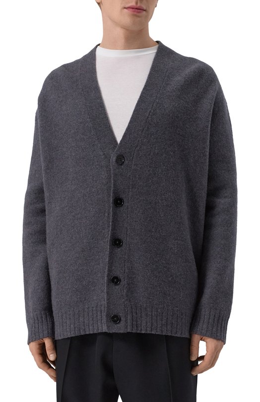 Шерстяной кардиган Jil Sander J22HP0005/J14506 Серый  J22HP0005/J14506 Фото 3