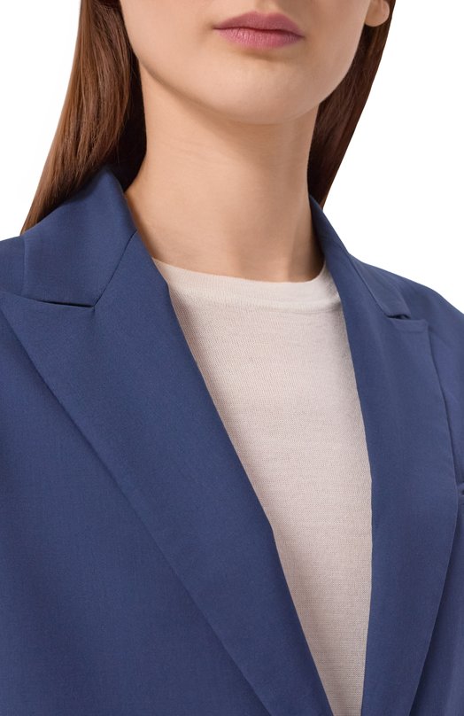 Шерстяной жакет Kiton D53502K01024_001 Синий  D53502K01024_001 Фото 5