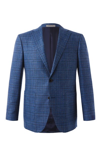 Мужской пиджак из шерсти и шелка CORNELIANI, арт. 256018-2516200