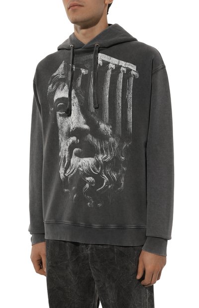 Хлопковое худи DIEGO VENTURINO, арт. D3W4DVFLHTDSTR, фото 3