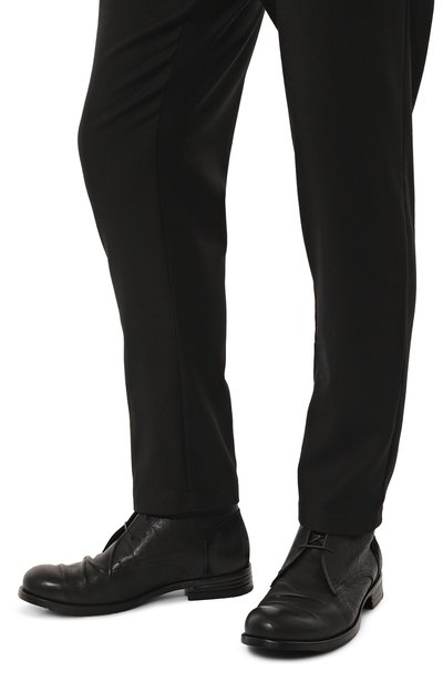 Кожаные ботинки clabry 530 CLABRY черного цвета по цене 74900 руб., арт. CB53016, фото 3 Кожаные ботинки clabry 530 CLABRY, арт. CB53016, фото 3