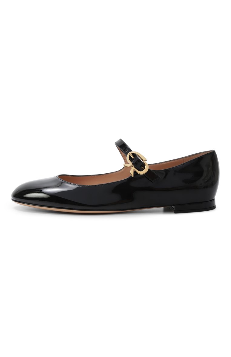 Лакированные балетки mary ribbon GIANVITO ROSSI, арт. G22164.05CU0.VERNER0, фото 1