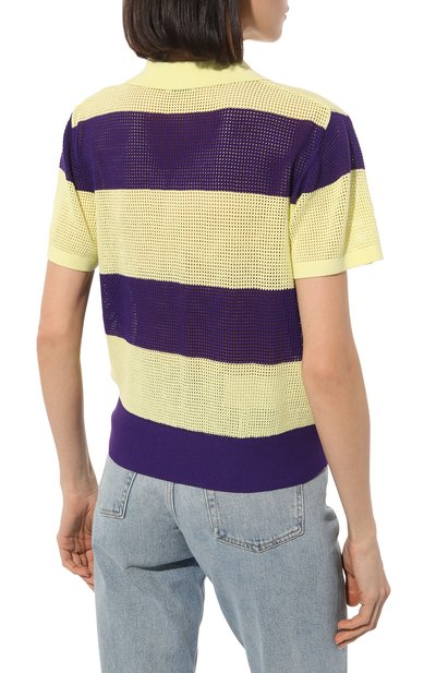 Пуловер из вискозы DRIES VAN NOTEN фиолетового цвета по цене 63400 руб., арт. 231-011213-6711, фото 4 Пуловер из вискозы DRIES VAN NOTEN, арт. 231-011213-6711, фото 4