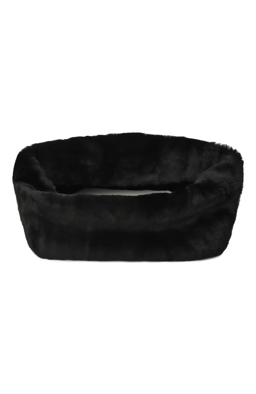 Меховой шарф-снуд из овчины TOTEME 254-WSC0123-LE0165 Чёрный 254-WSC0123-LE0165