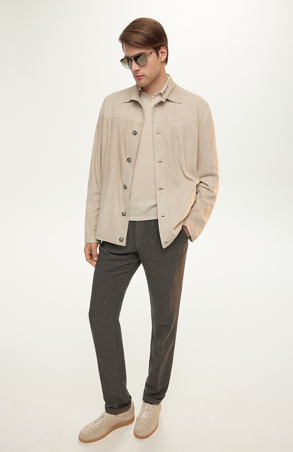 Замшевые кеды dbs-olympic SANTONI, арт. MBPL21975FARCSB5E10, фото 7