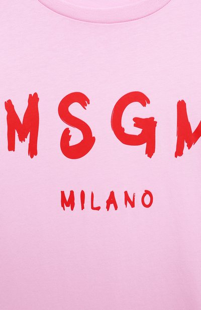 Хлопковое платье MSGM KIDS, арт. MS028744, фото 3