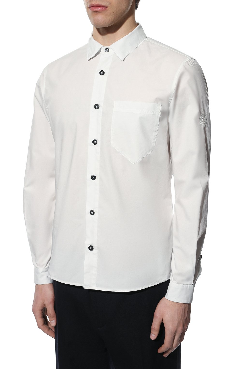 Хлопковая рубашка STONE ISLAND, арт. 761512510, фото 3