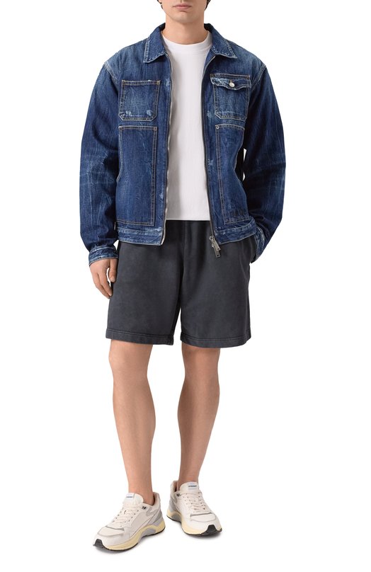 Хлопковые шорты MSGM 4040MB71SE/267092 Серый  4040MB71SE/267092 Фото 2