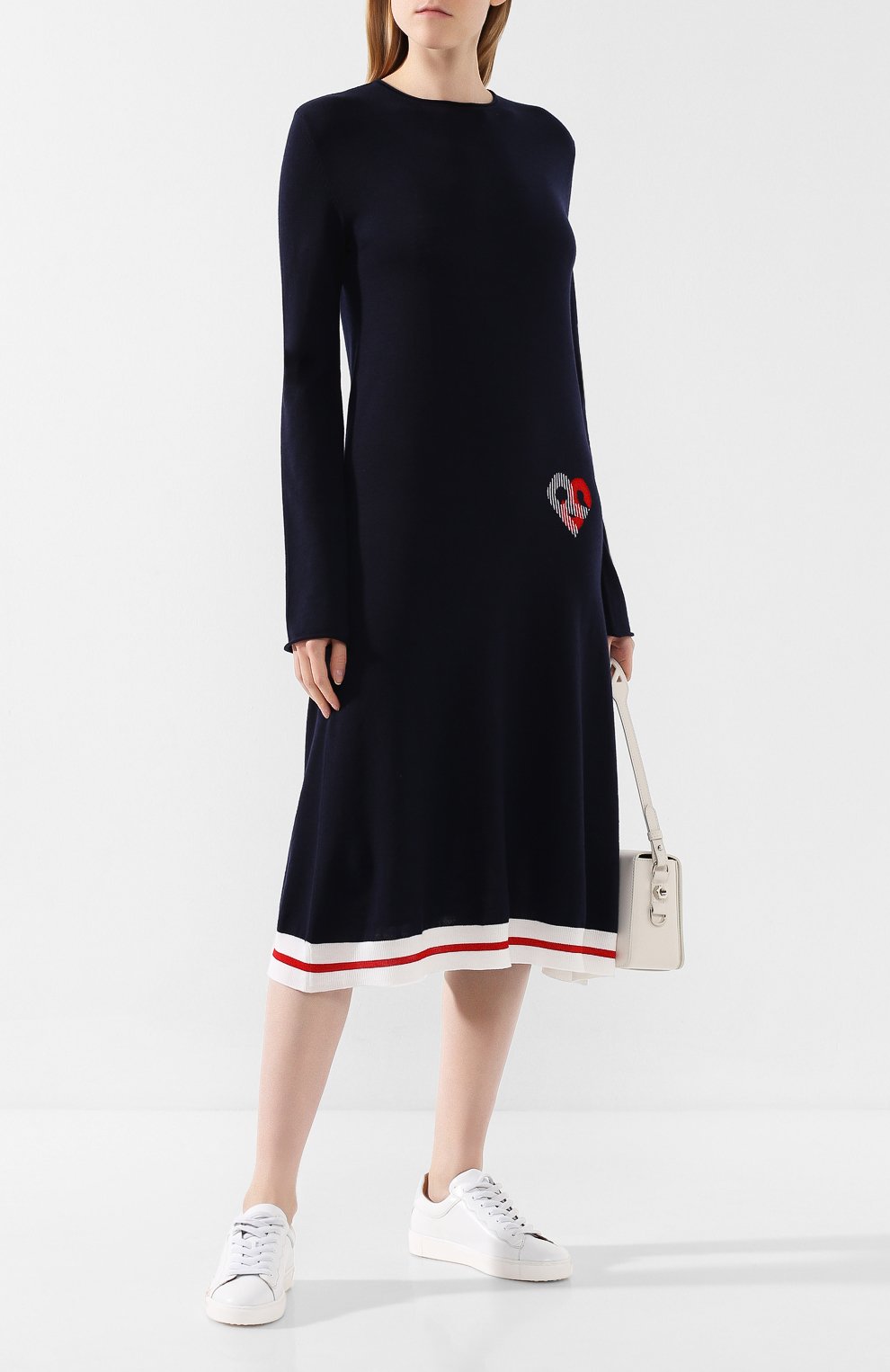 Шерстяное платье SONIA RYKIEL синего цвета по цене 78600 руб., арт. 13152421-PA, фото 2 Шерстяное платье SONIA RYKIEL, арт. 13152421-PA, фото 2