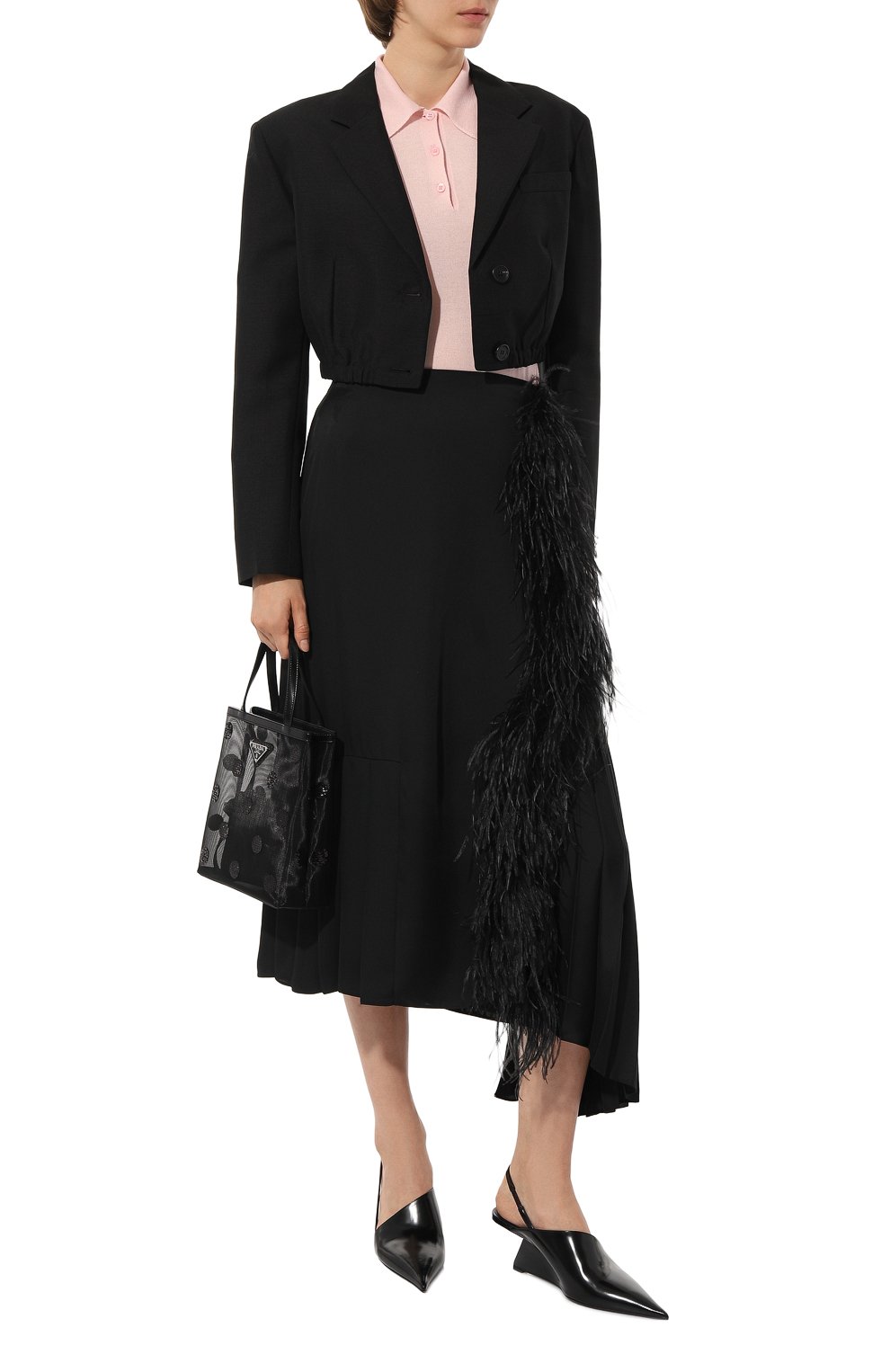 Поло из кашемира и шелка PRADA, арт. P24N1H-10G4-F0AL2-221, фото 2