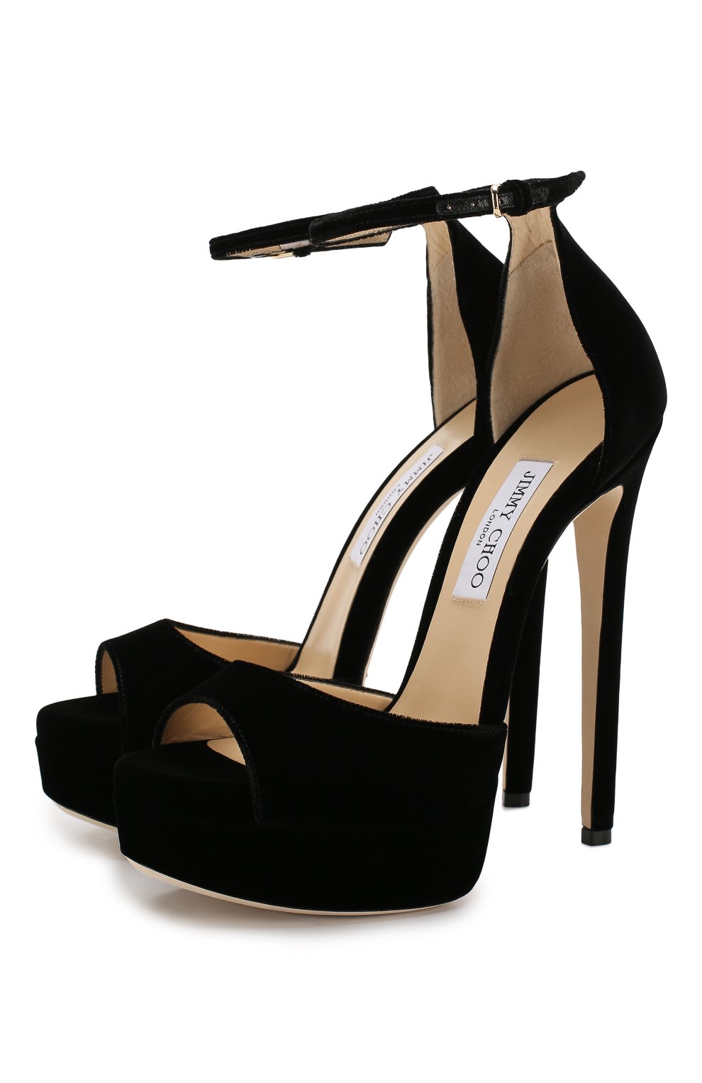 Текстильные босоножки max 150 JIMMY CHOO, арт. MAX 150/VEL, фото 1