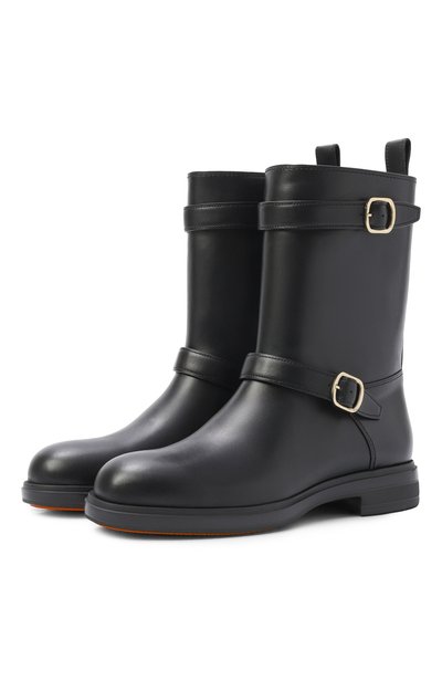 Женские кожаные полусапоги SANTONI, арт. WTYG72447NERNDYL