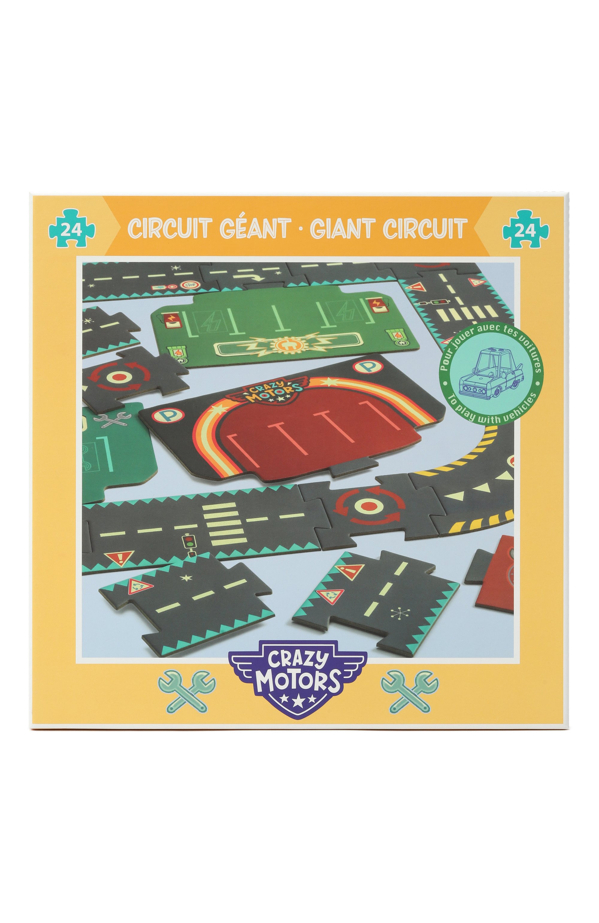 Пазл-гигант круговая трасса DJECO разноцветного цвета по цене 2530 руб., арт. DJ05497, фото 1 Пазл-гигант круговая трасса DJECO, арт. DJ05497, фото 1