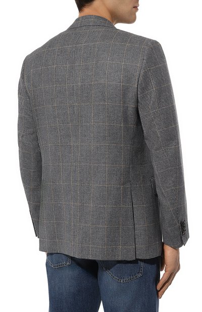 Пиджак из шелка и шерсти CORNELIANI, арт. 93X008-9316215, фото 4