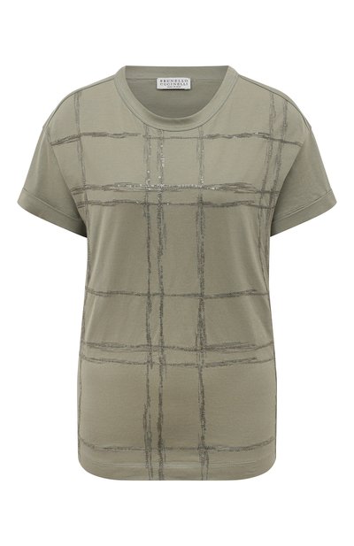 Хлопковая футболка BRUNELLO CUCINELLI, арт. M0A45B1006, фото 1