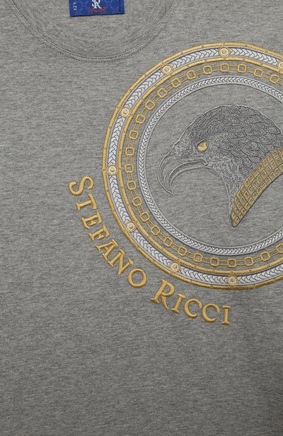 Хлопковая футболка STEFANO RICCI JUNIOR, арт. YNH3100820/803C0, фото 3
