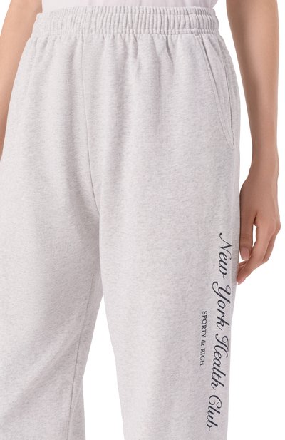 Хлопковые джоггеры SPORTY AND RICH, арт. PA036602043GY03, фото 5