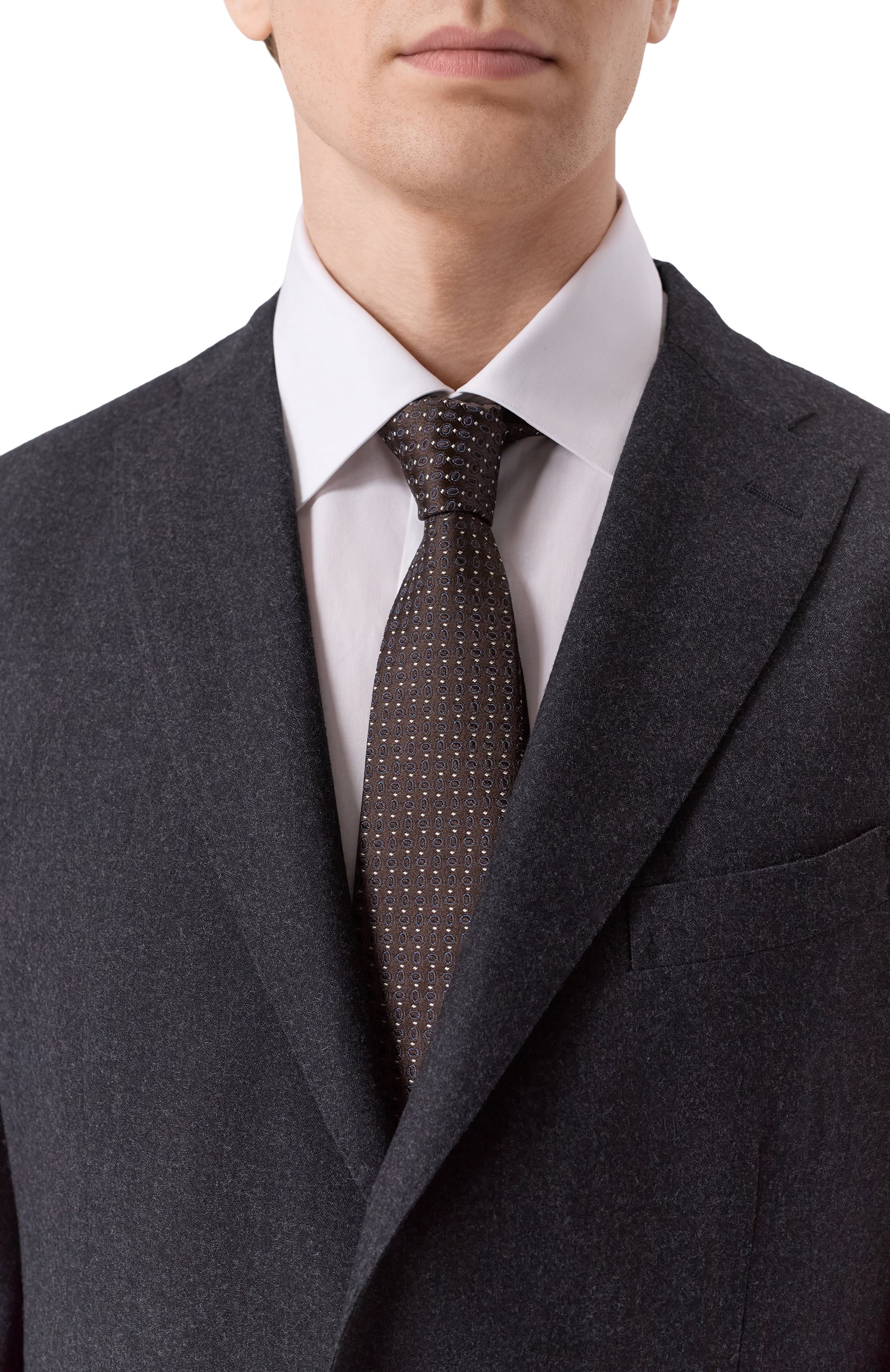 Шелковый галстук ZILLI, арт. CRAV2BM0600VZ0V00, фото 2