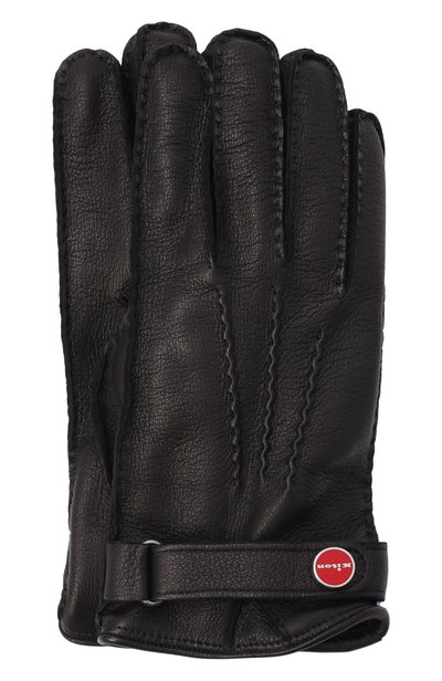 Мужские кожаные перчатки KITON, арт. UGU023K0212L