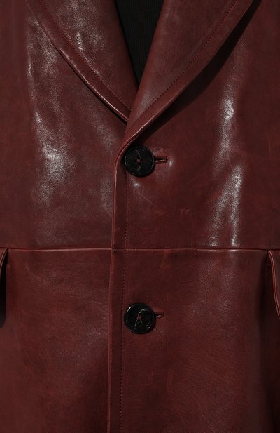 Кожаный жакет ANN DEMEULEMEESTER, арт. 2402-W-JA25-L-LT137-036, фото 5