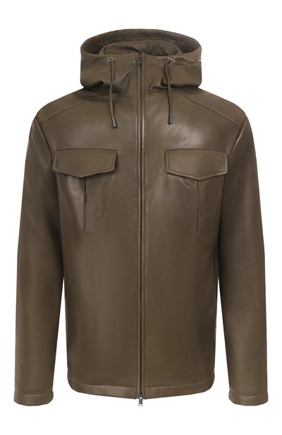 Мужская кожаная куртка MVST, арт. M25.1PM.0003/PL0NGE