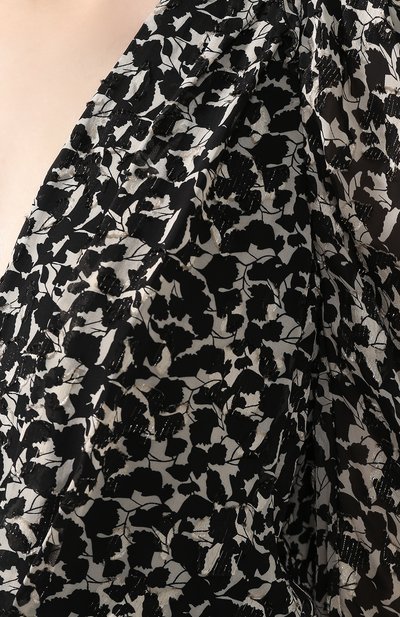 Платье из вискозы ISABEL MARANT черно-белого цвета по цене 77550 руб., арт. R01578-19H032I/ISS0LYA, фото 5 Платье из вискозы ISABEL MARANT, арт. R01578-19H032I/ISS0LYA, фото 5