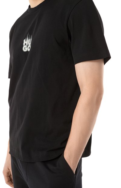 Хлопковая футболка HUGO, арт. 50530434, фото 5